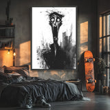 Visage Abstrait Surpris