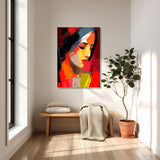 Portrait Femme Abstrait