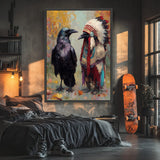 Duo de Corbeaux Artistiques