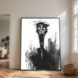 Visage Abstrait Surpris