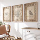 Lot de 3 Affiches Islamiques