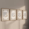 Set de 4 Affiches Coraniques