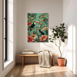 Toucan Tropical Art Mural Moderne