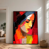 Portrait Femme Abstrait