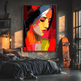 Portrait Femme Abstrait