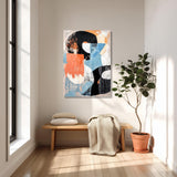 Toile Abstraite Mid-Century