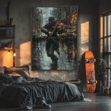 Violoniste sous la Pluie