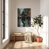 Violoniste sous la Pluie