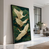 Oiseaux Grues Élégants