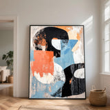 Toile Abstraite Mid-Century