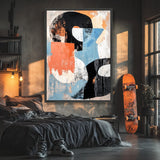 Toile Abstraite Mid-Century