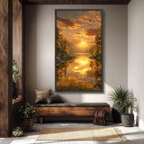 Lac au Couchant Doré