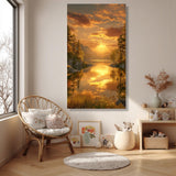 Lac au Couchant Doré