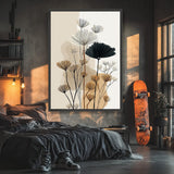 Fleurs Minimalistes Linéaires